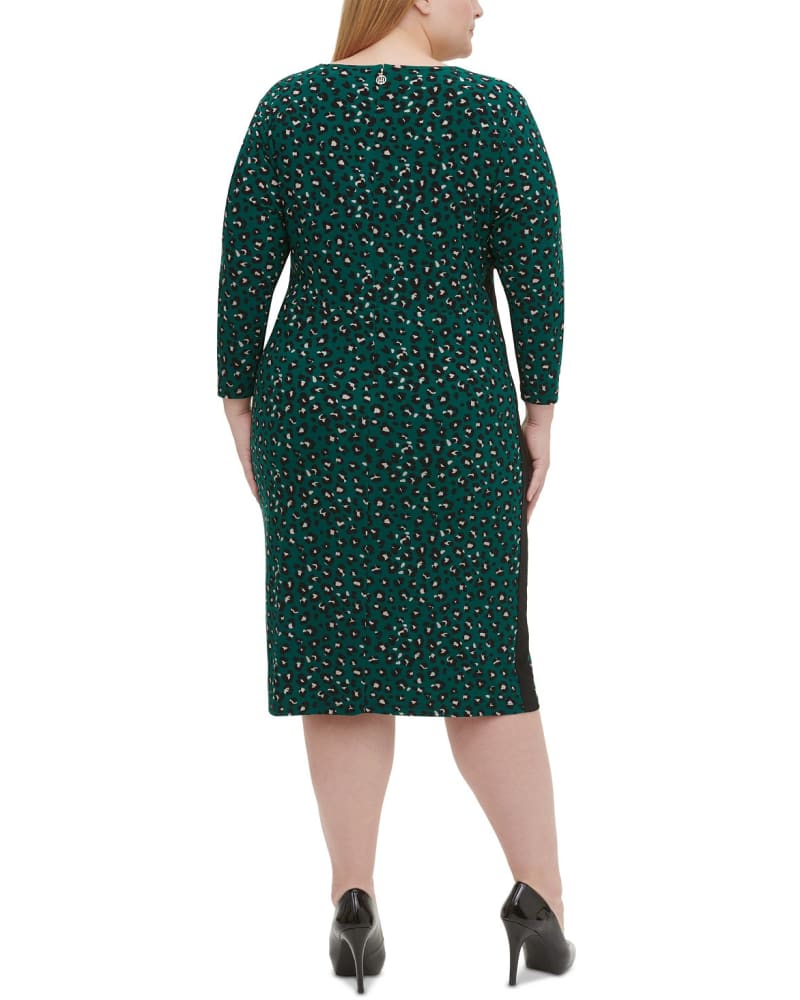 Tommy hilfiger green dress cheap